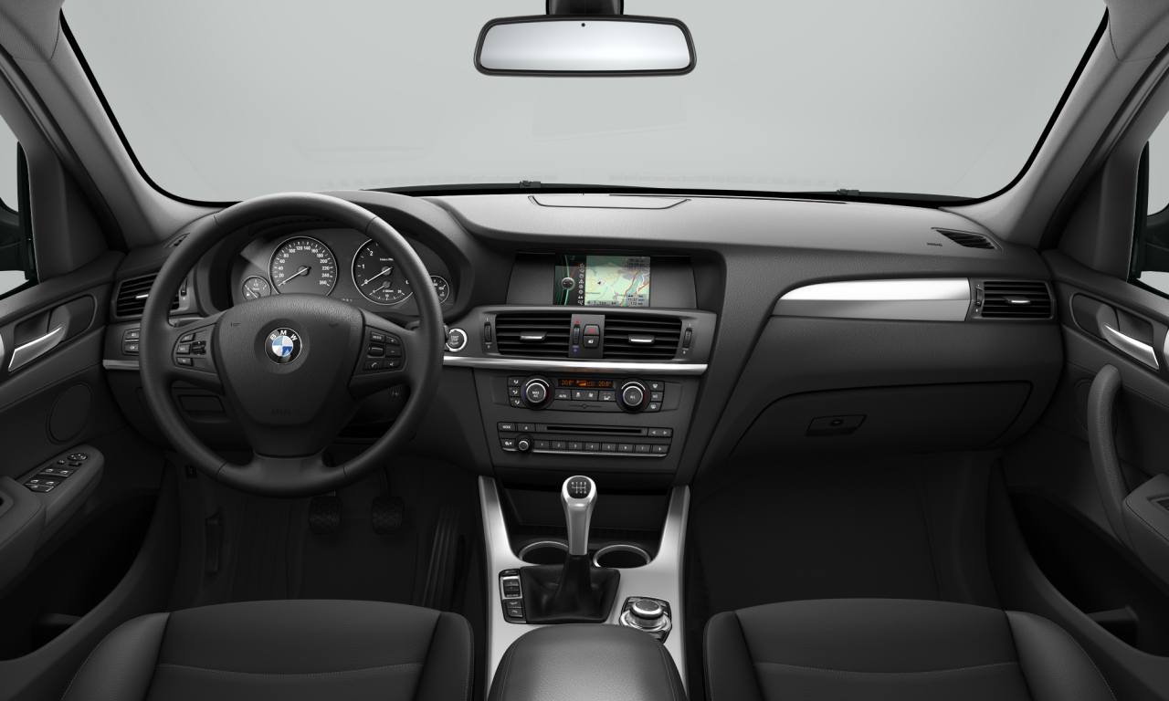 Interior of 2012 BMW X3 xDrive20d (F25), VIN WBAWY310X0L618490