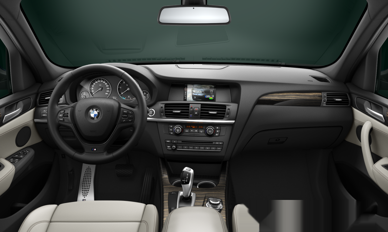 Interior of BMW X3 xDrive20d (F25), VIN WBAWY32020L680271