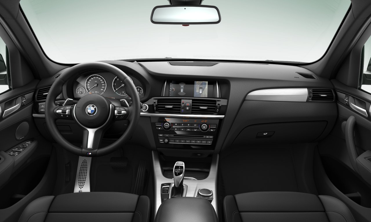 Interior of 2016 BMW X3 xDrive30d (F25), VIN WBAWY510000E33414