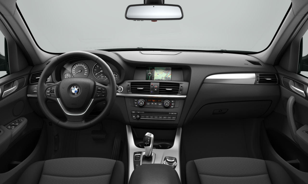 Interior of 2012 BMW X3 xDrive30d (F25), VIN WBAWY510600A40047