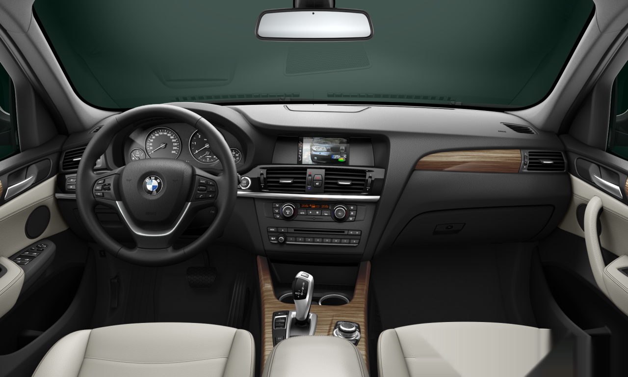 Interior of BMW X3 xDrive30d (F25), VIN WBAWY52040L893007