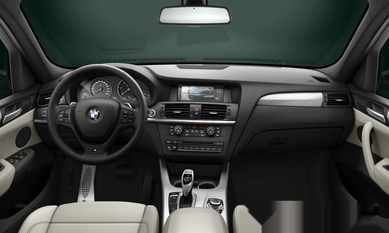 Interior of BMW X3 xDrive35d (F25), VIN WBAWY710000C97202