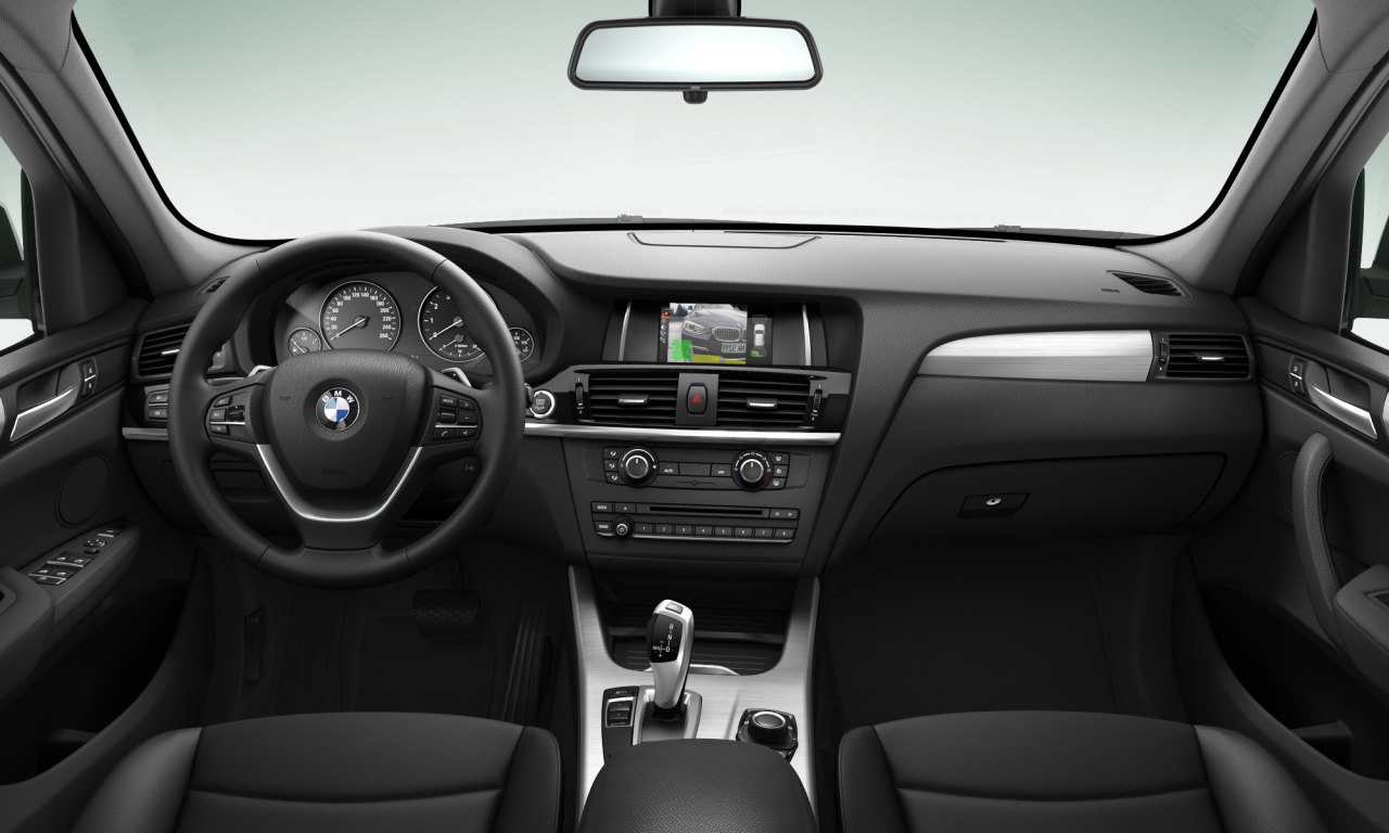 Interior of 2015 BMW X3 sDrive20i (F25), VIN WBAWY9103G0F76892