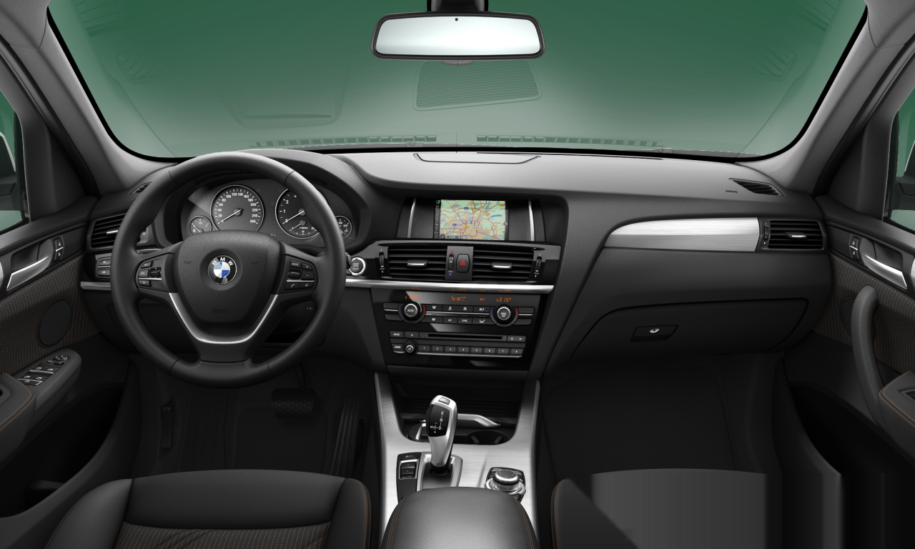 Interior of BMW X3 sDrive18d (F25), VIN WBAWZ310700K94526