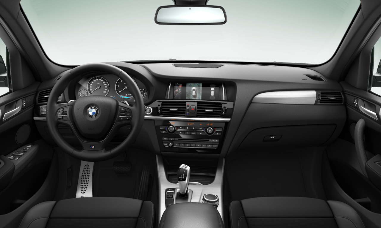 Interior of 2015 BMW X3 xDrive20d (F25), VIN WBAWZ510200M20447