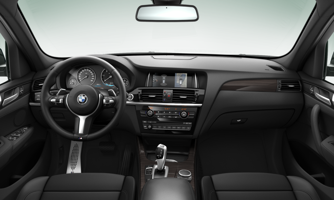 Interior of 2017 BMW X3 xDrive20d (F25), VIN WBAWZ520000W91425