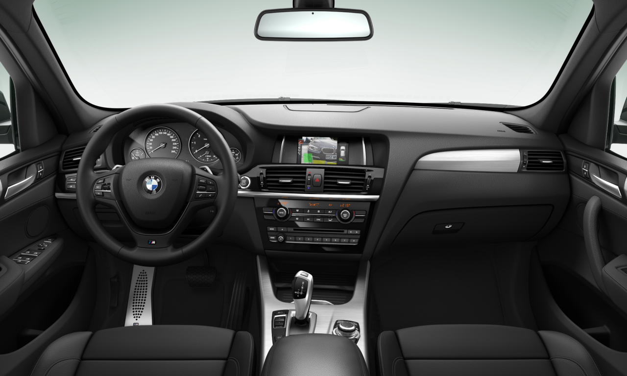 Interior of 2015 BMW X3 xDrive20d (F25), VIN WBAWZ520200P80168