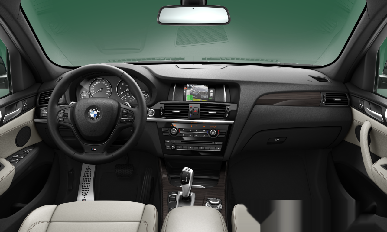 Interior of BMW X3 xDrive20d (F25), VIN WBAWZ520400M84648