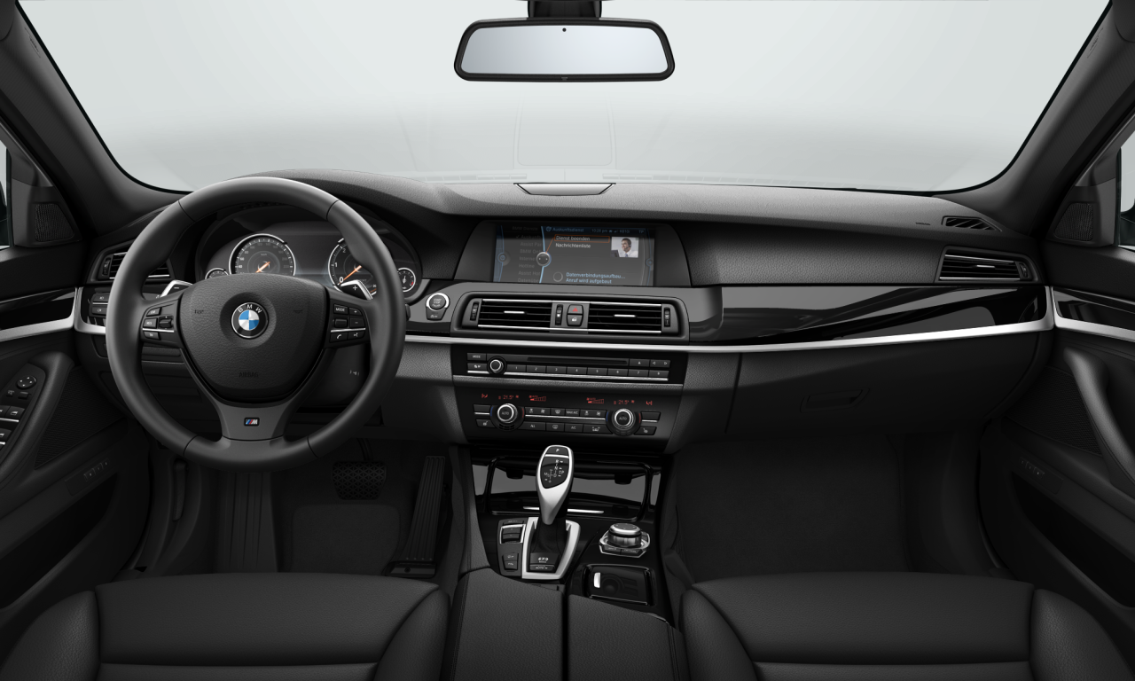 Interior of BMW 525d xDrive (F10), VIN WBAXA11030DX29647