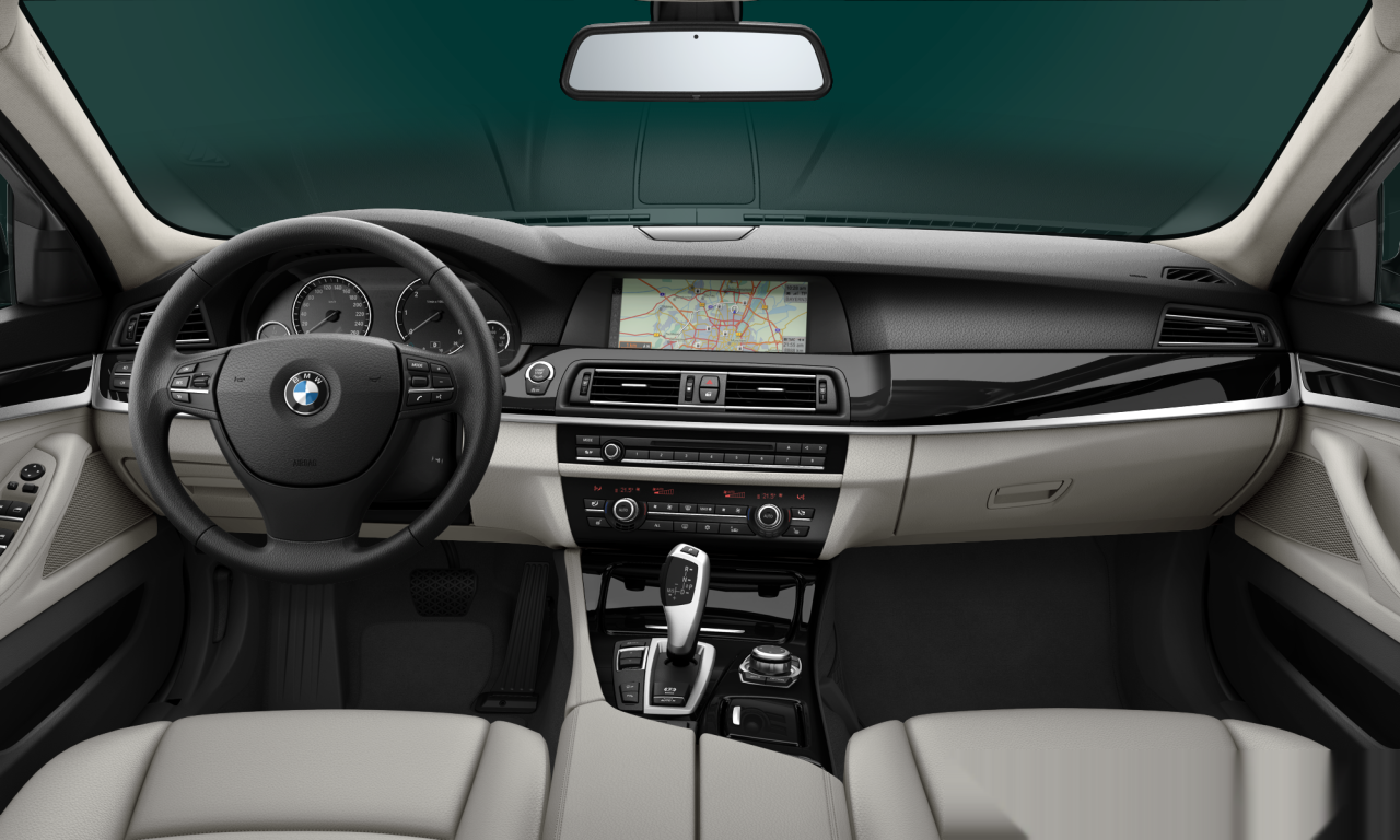 Interior of 2012 BMW 525d xDrive (F10), VIN WBAXA11070DX22877