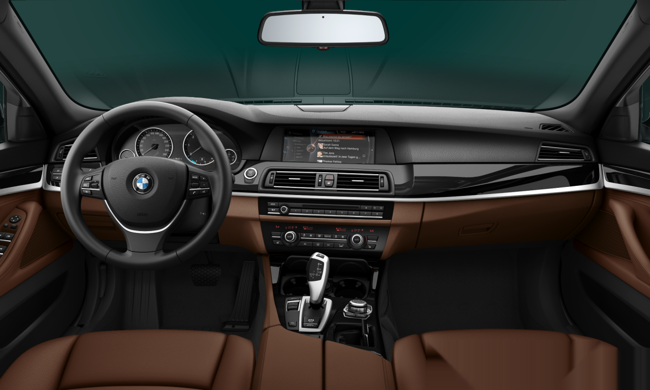 Interior of BMW 525d (F10), VIN WBAXA31090DW64511