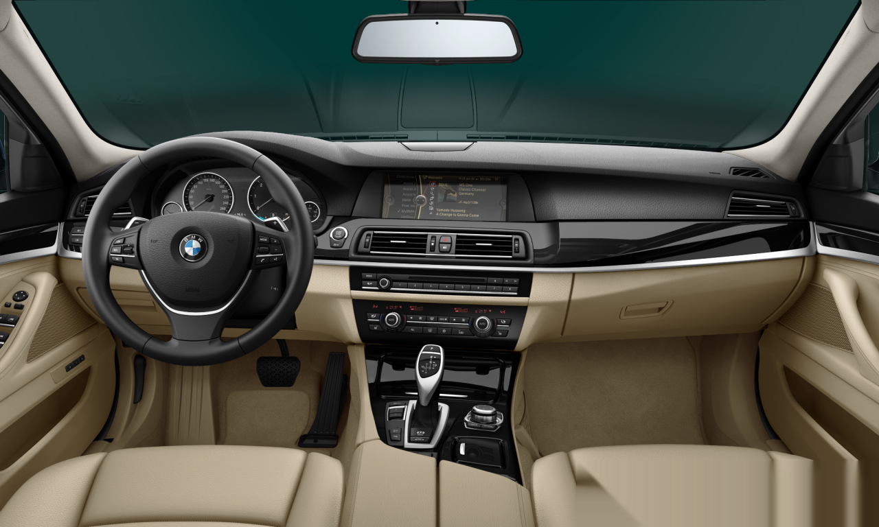 Interior of BMW 535d xDrive (F11), VIN WBAXB11080DX35120