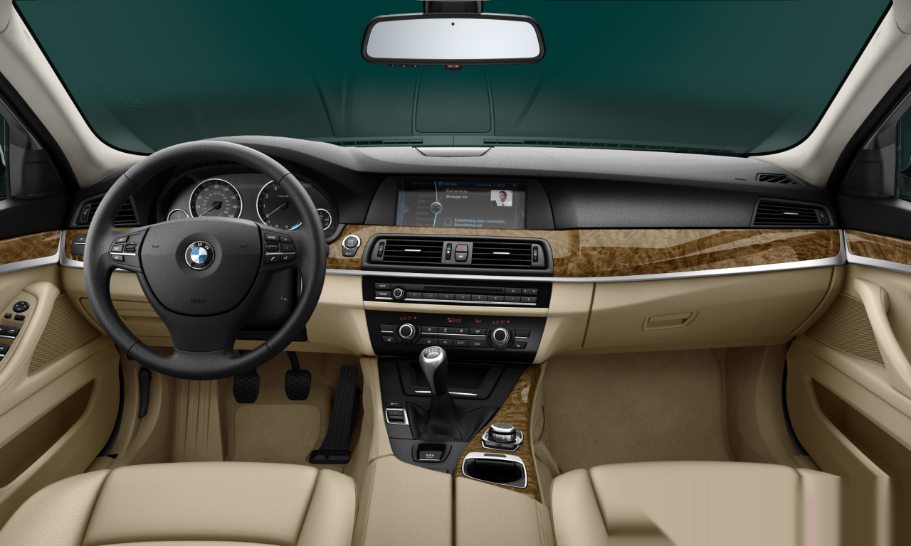 Interior of 2012 BMW 528i (F10), VIN WBAXG5C58DDY34320