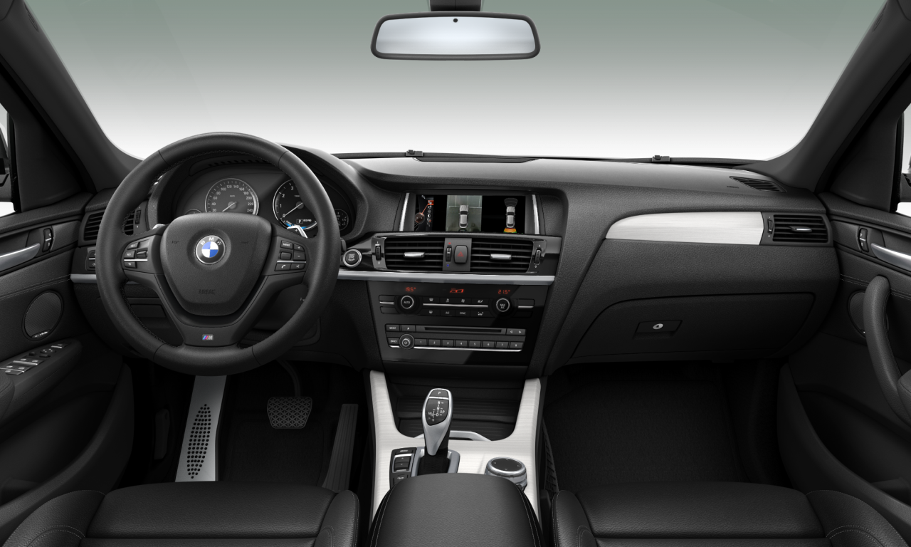 Interior of BMW X4 xDrive35i (F26), VIN WBAXW520200F90550