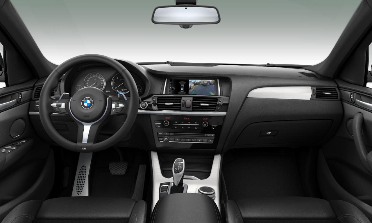 Interior of 2016 BMW X4 xDrive30d (F26), VIN WBAXX310400P94556