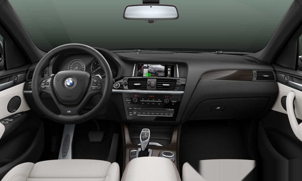 Interior of 2016 BMW X4 xDrive30d (F26), VIN WBAXX320900N98014
