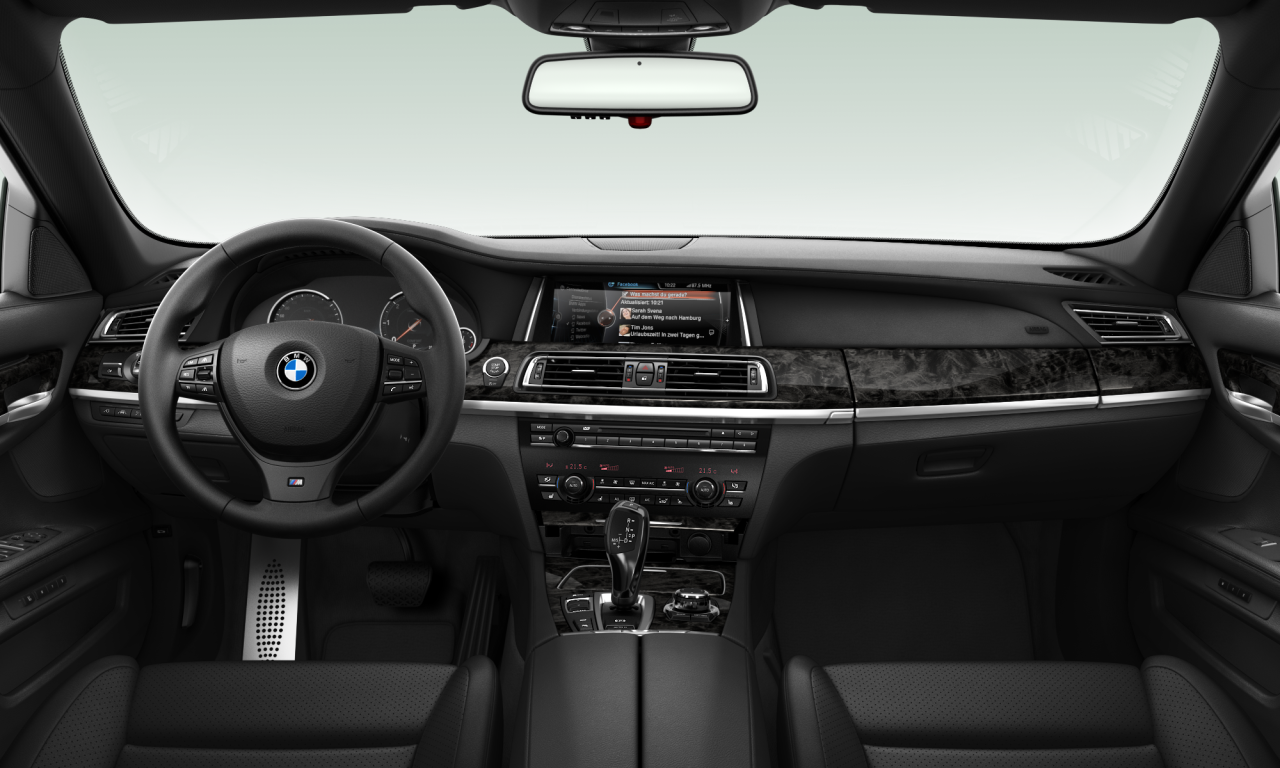 Interior of BMW 750d xDrive (F01 (MUE)), VIN WBAYB81050C998524