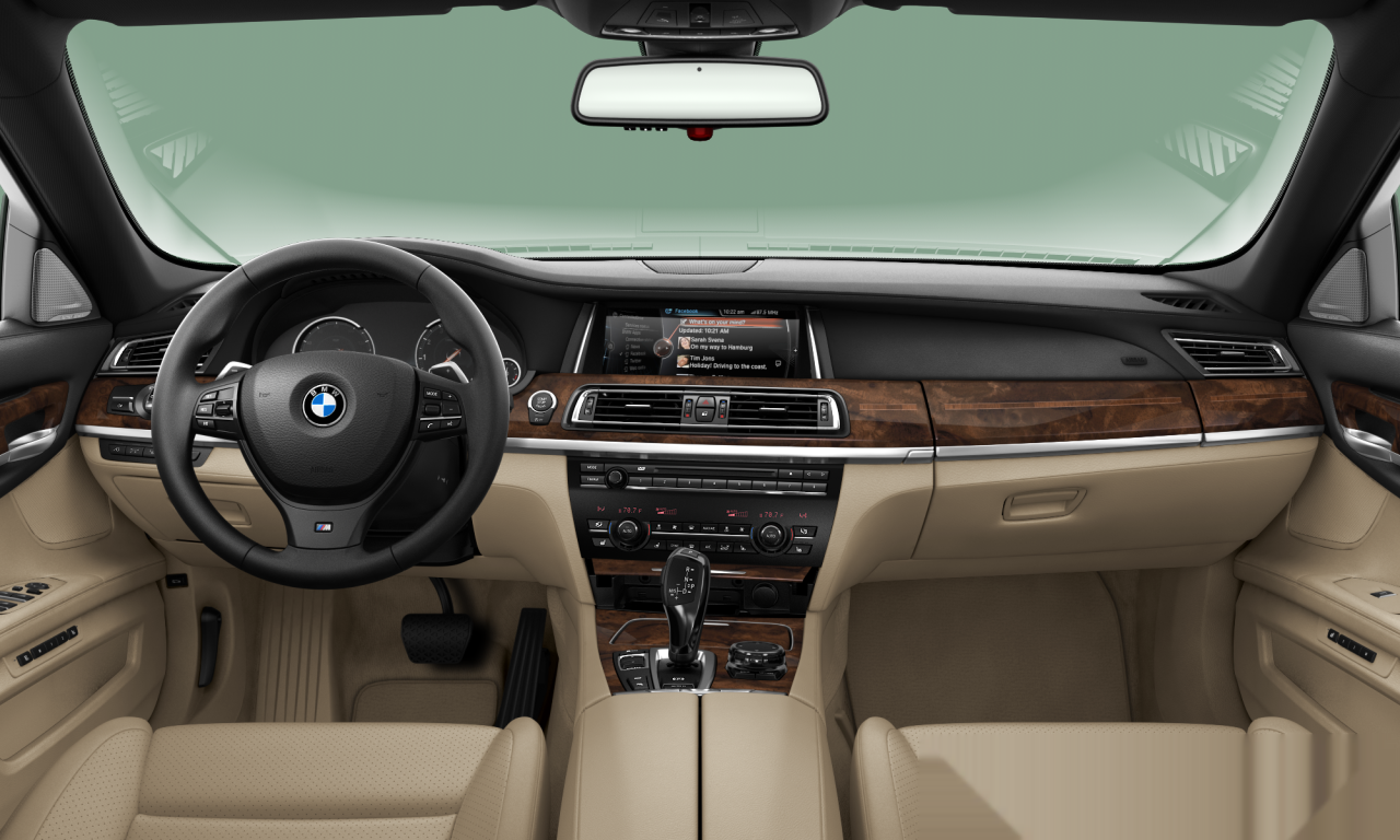 Interior of BMW 750Li (F02 (MUE)), VIN WBAYE8C55ED134977