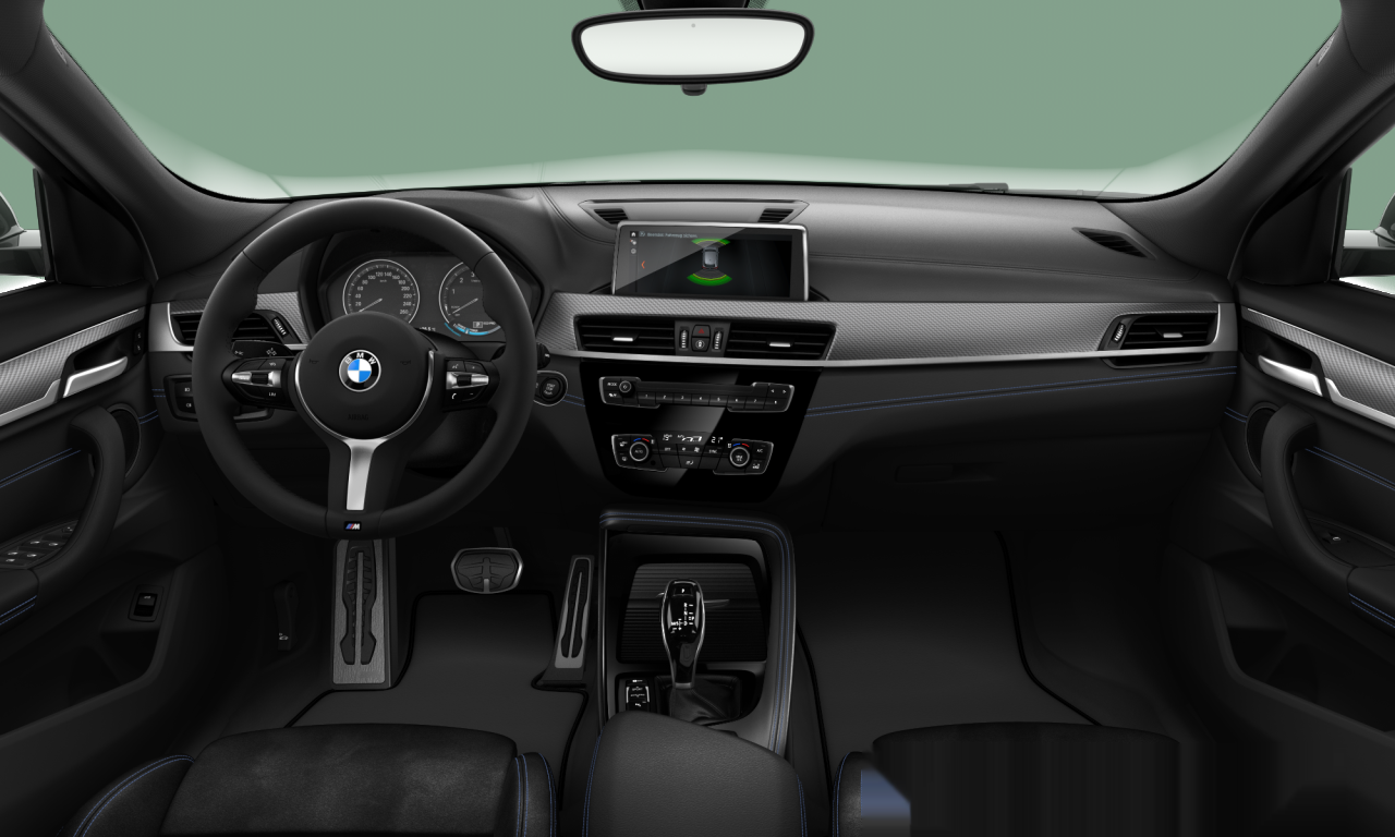 Interior of 2022 BMW X2 sDrive18i (F39), VIN WBAYH1104P5V70660