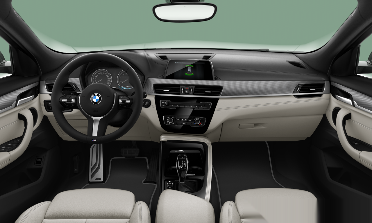 Interior of 2018 BMW X2 sDrive18i (F39), VIN WBAYH12040EM91798