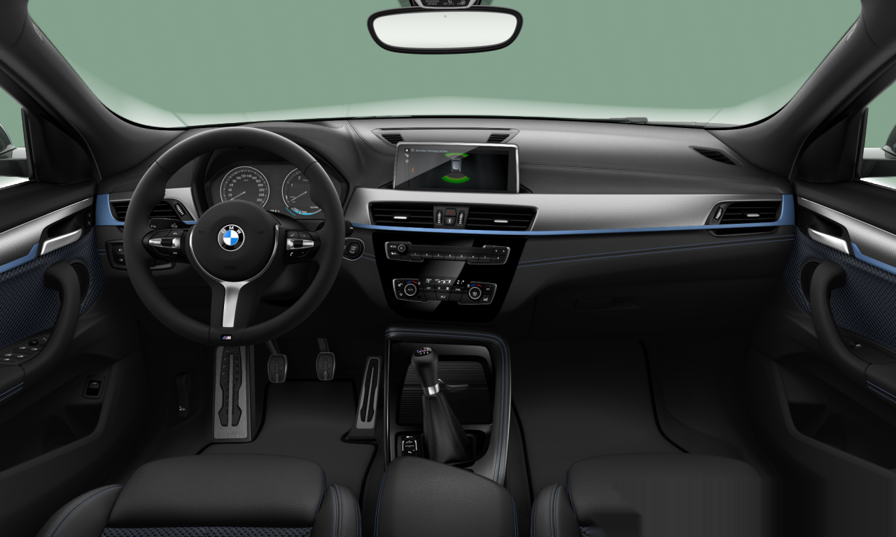 Interior of 2022 BMW X2 sDrive18d (F39), VIN WBAYK510505V56460