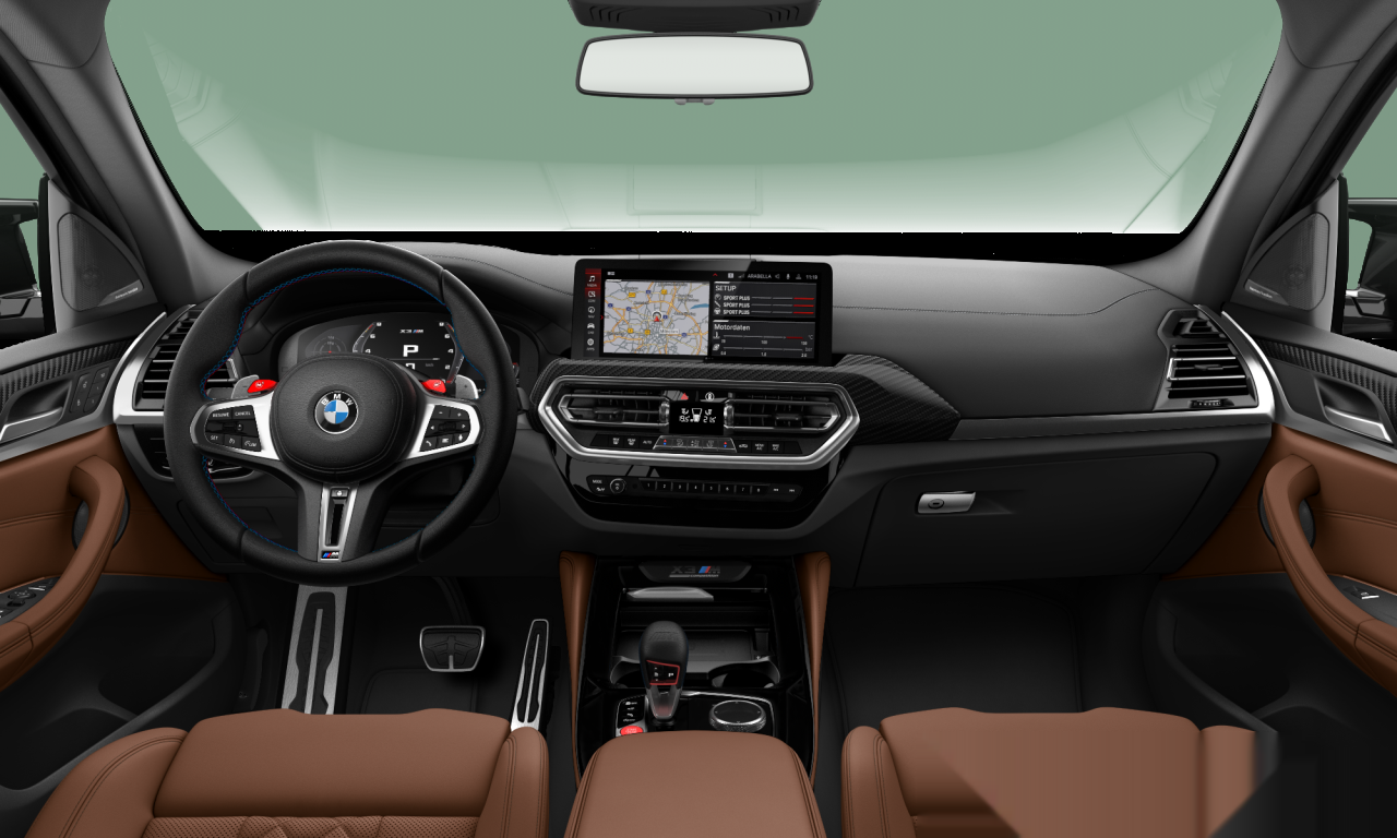 Interior of 2023 BMW X3 M (F97 (MUE)), VIN WBS11EC0709T07468