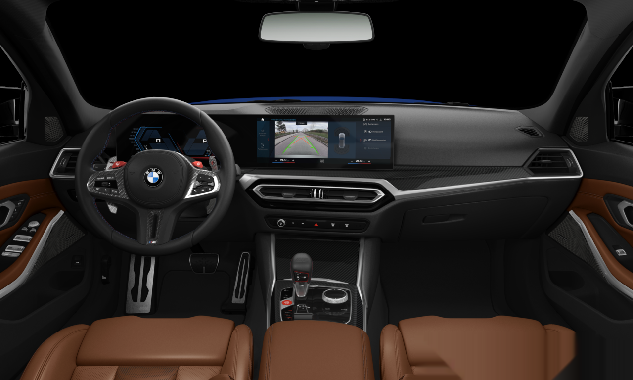 Interior of BMW M3 Competition M xDrive (G81), VIN WBS11GB010FS45256
