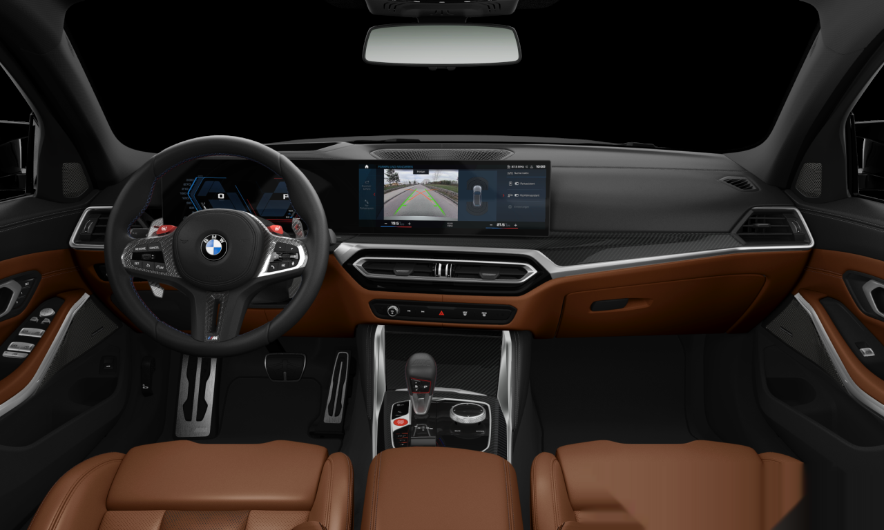 Interior of 2024 BMW M3 Competition M xDrive (G81), VIN WBS11GB010FT48712
