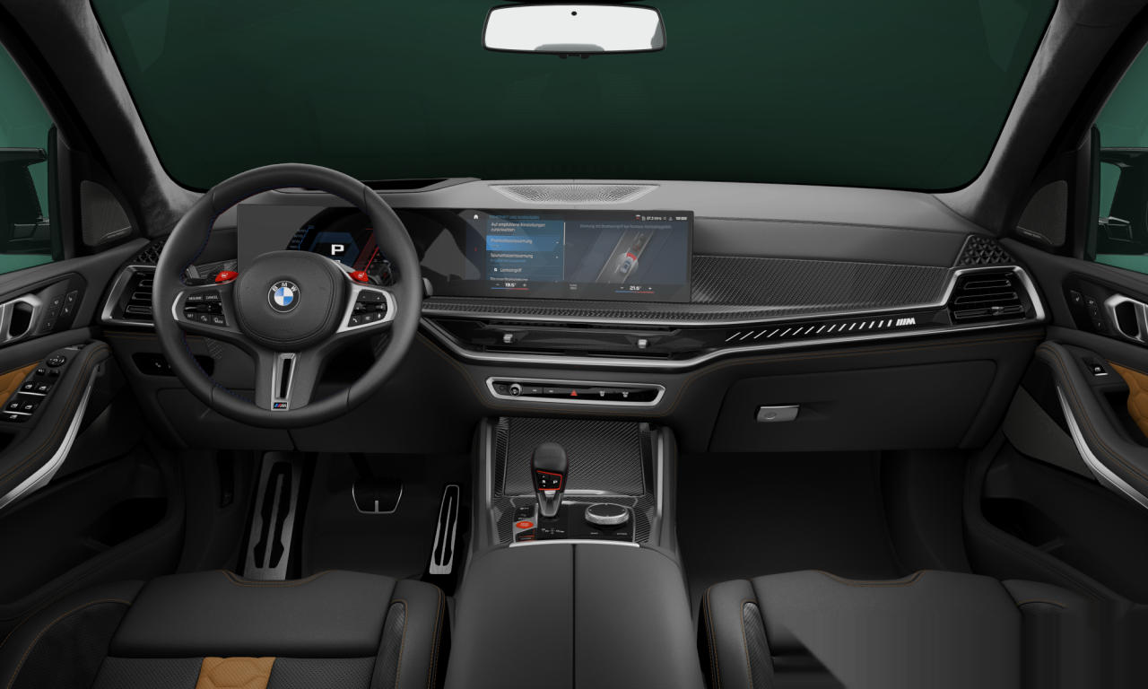 Interior of BMW X5 M Competition (F95 (MUE)), VIN WBS12ET0109W74511