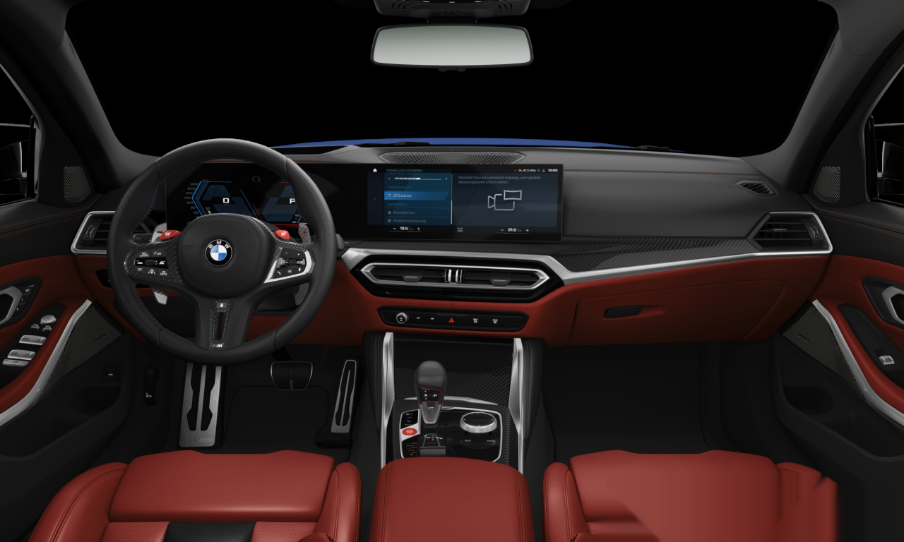 Interior of BMW M3 Competition M xDrive (G81), VIN WBS12GB030FS86128