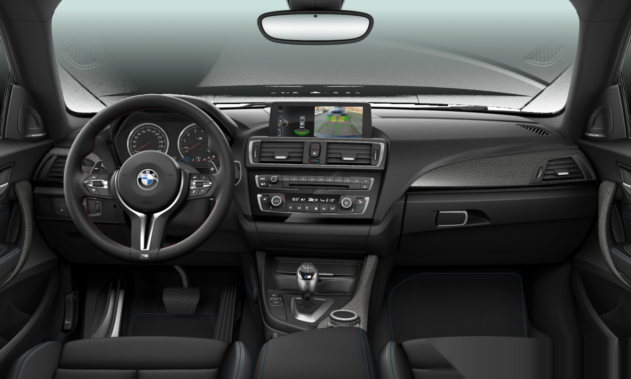 Interior of BMW M2 (F87), VIN WBS1H9101HV917987