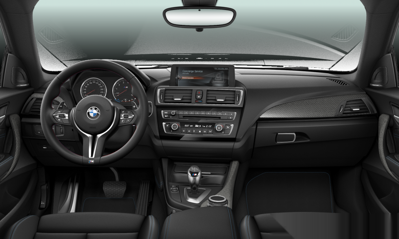 Interior of 2017 BMW M2 (F87), VIN WBS1H91080V987538