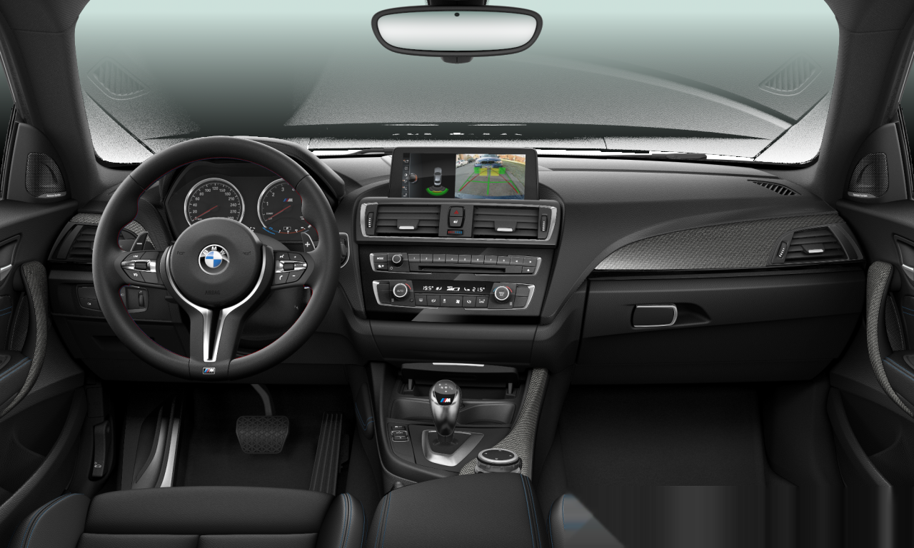 Interior of 2020 BMW M2 (F87), VIN WBS1H92010V817858