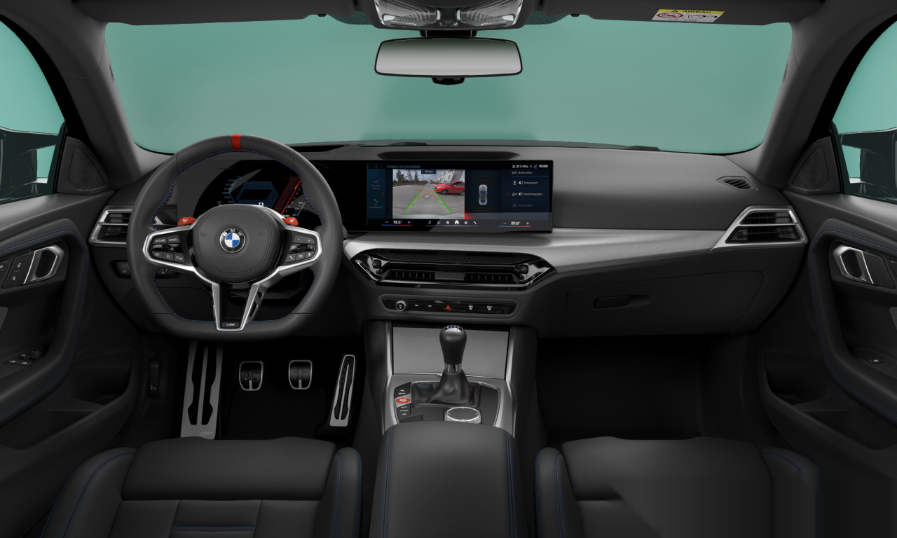 Interior of BMW M2 (G87 (MUE)), VIN WBS21DM0208F77990