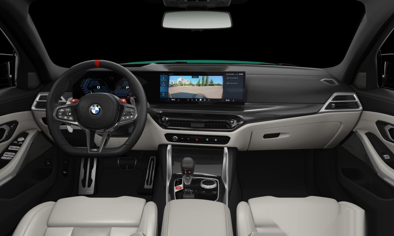 Interior of 2025 BMW M3 Competition M xDrive (G81 (MUE)), VIN WBS22GB080FV60931