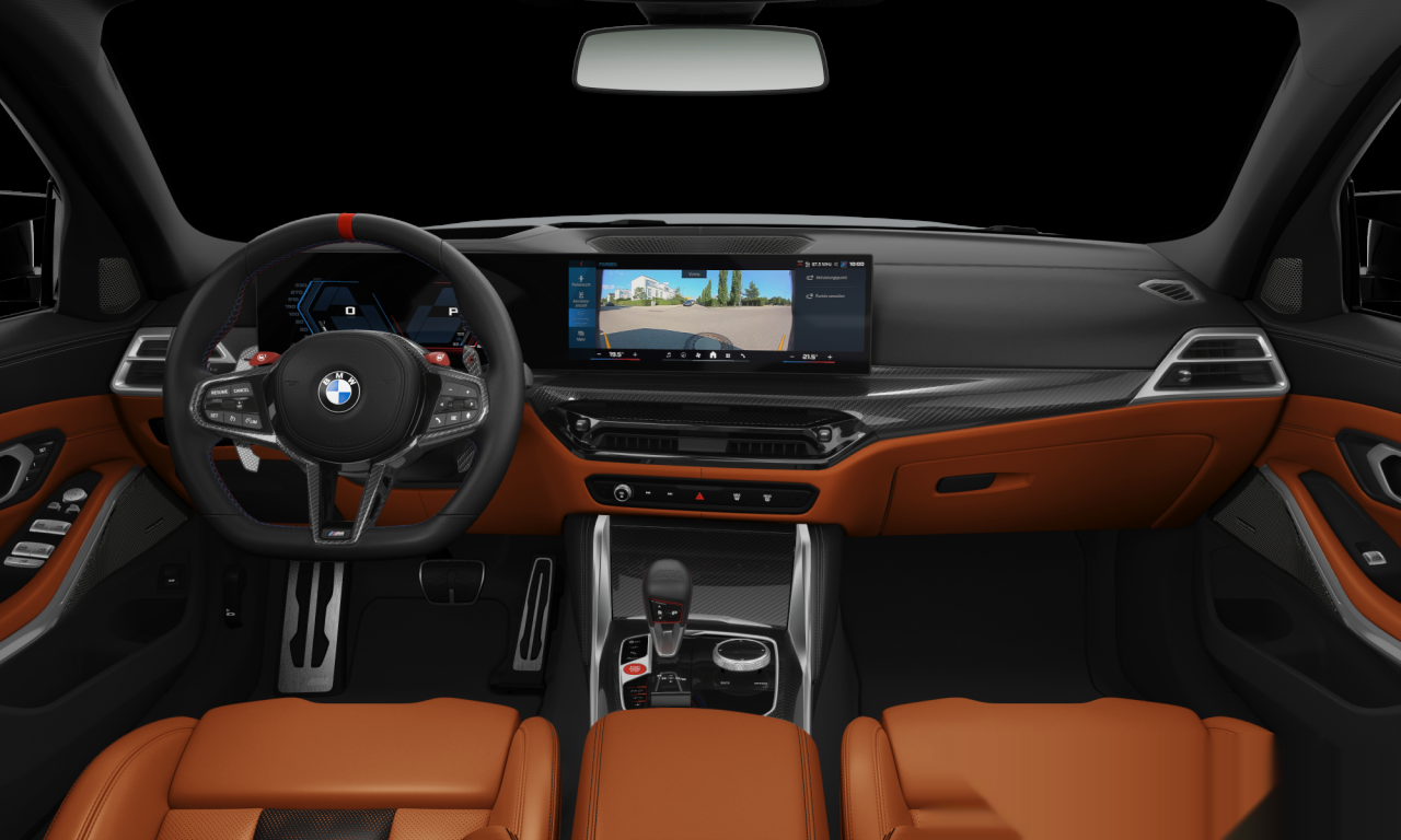 Interior of 2025 BMW M3 Competition M xDrive (G80 (MUE)), VIN WBS31HJ0XSFU15410