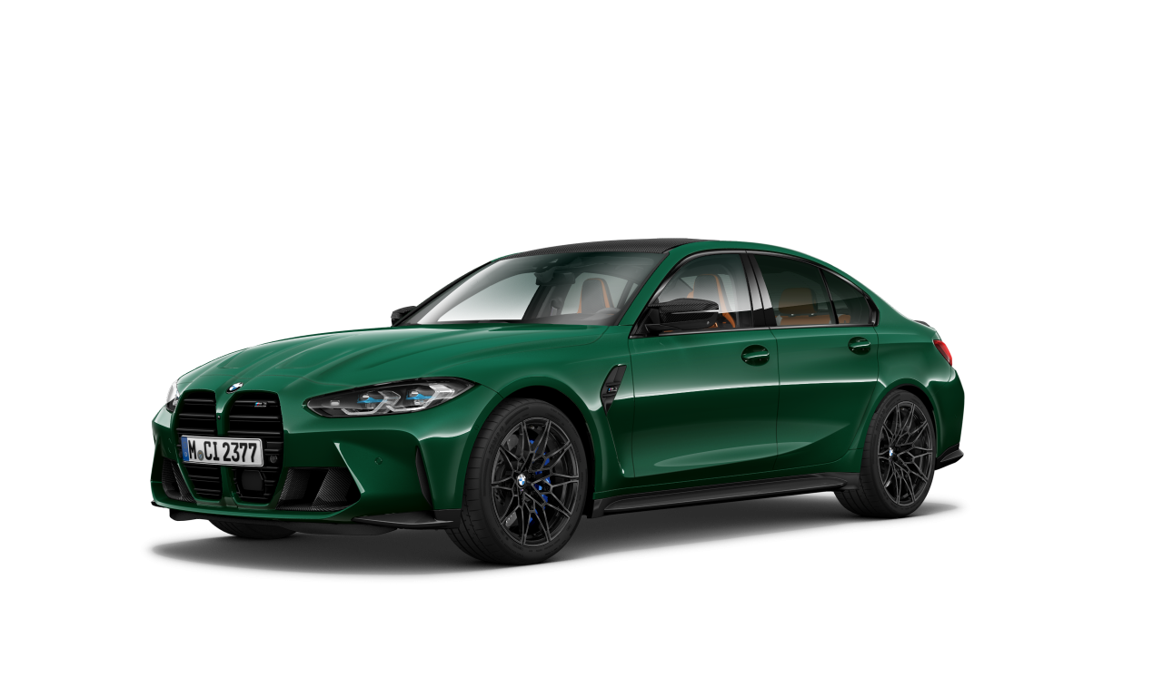 Exterior of 2021 BMW M3 Competition (G80), VIN WBS32AY070FL26045