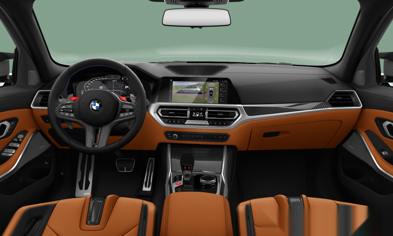 Interior of 2021 BMW M3 Competition (G80), VIN WBS32AY070FL26045