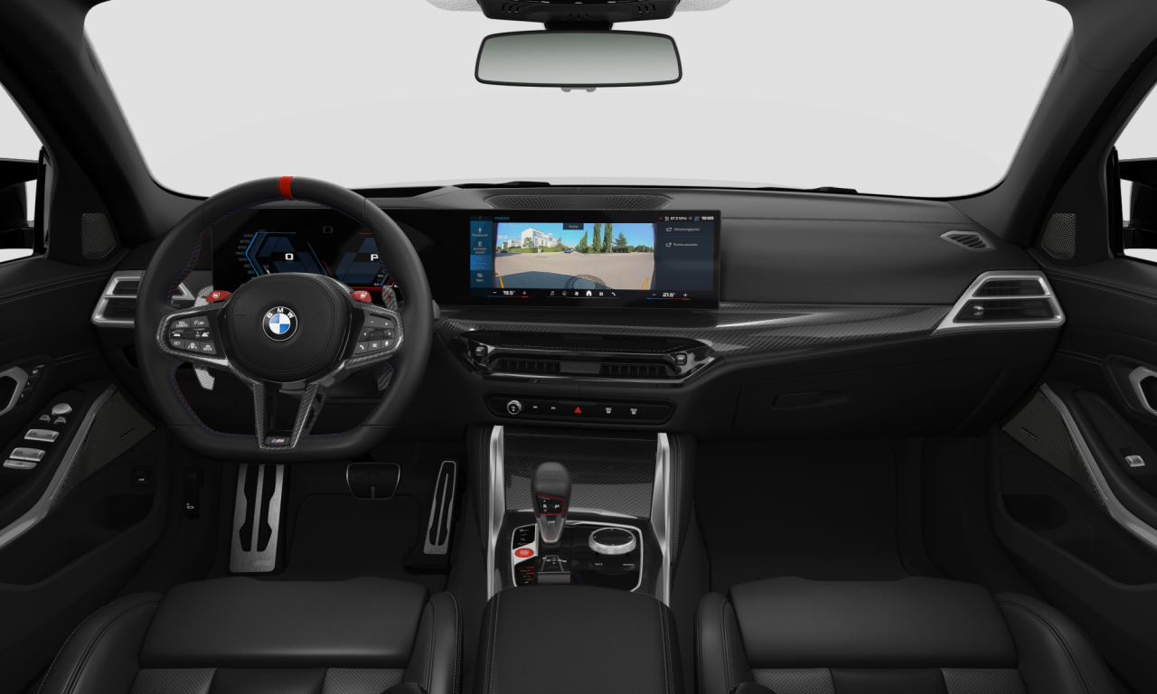 Interior of 2024 BMW M3 Competition M xDrive (G80 (MUE)), VIN WBS32HJ040FU31158