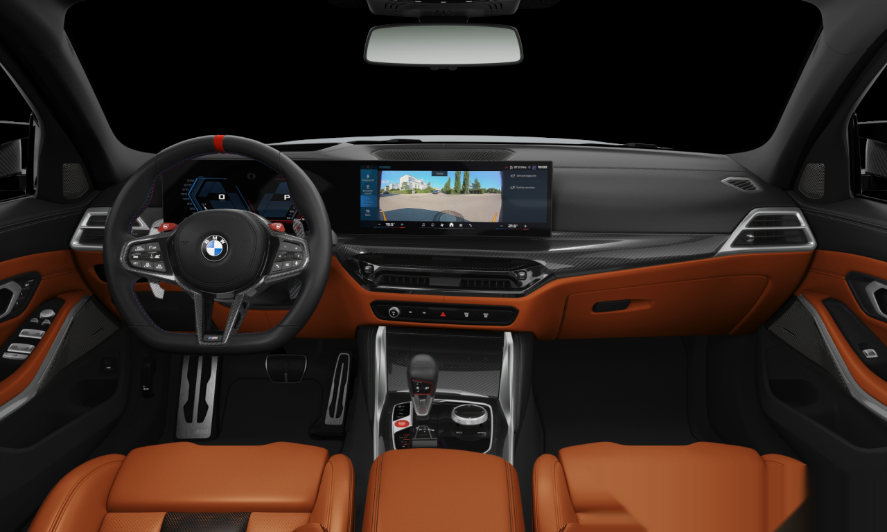 Interior of 2025 BMW M3 Competition M xDrive (G80 (MUE)), VIN WBS32HJ080FV44367