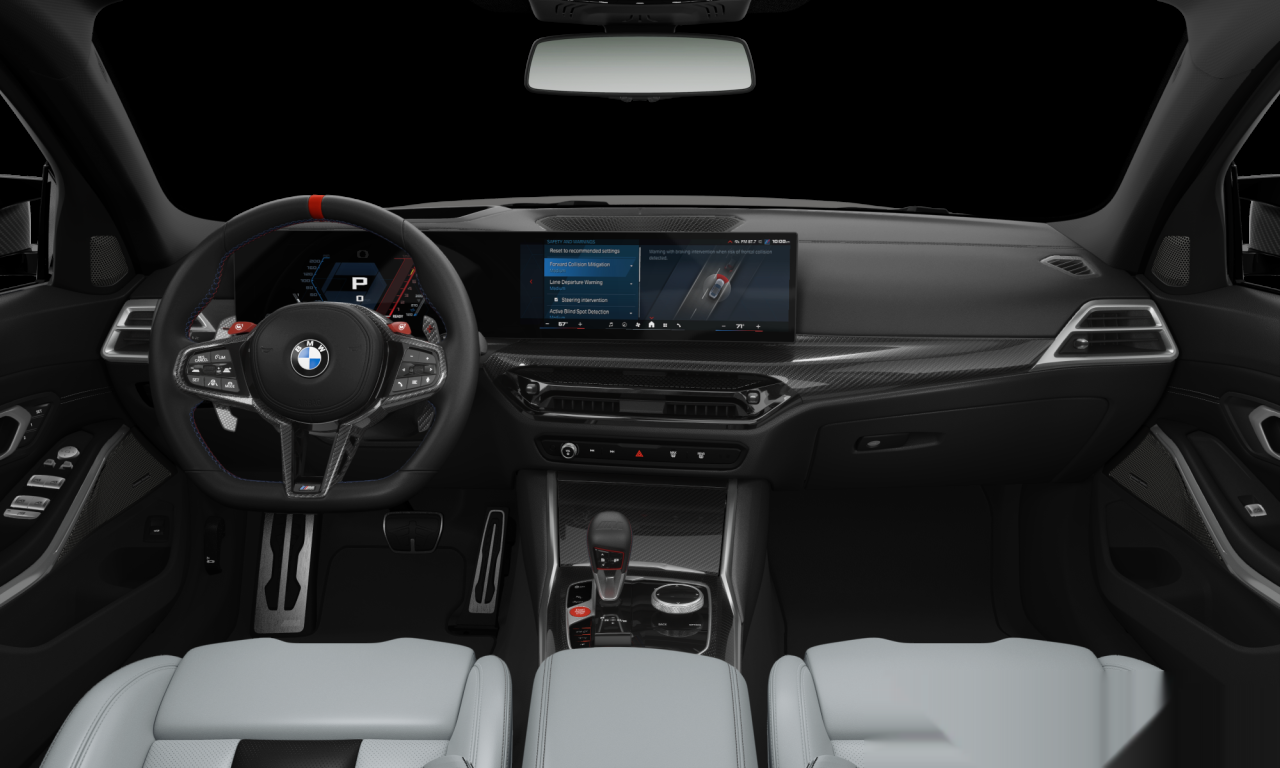 Interior of 2026 BMW M3 Competition M xDrive (G80 (MUE)), VIN WBS33HJ05VFW91850