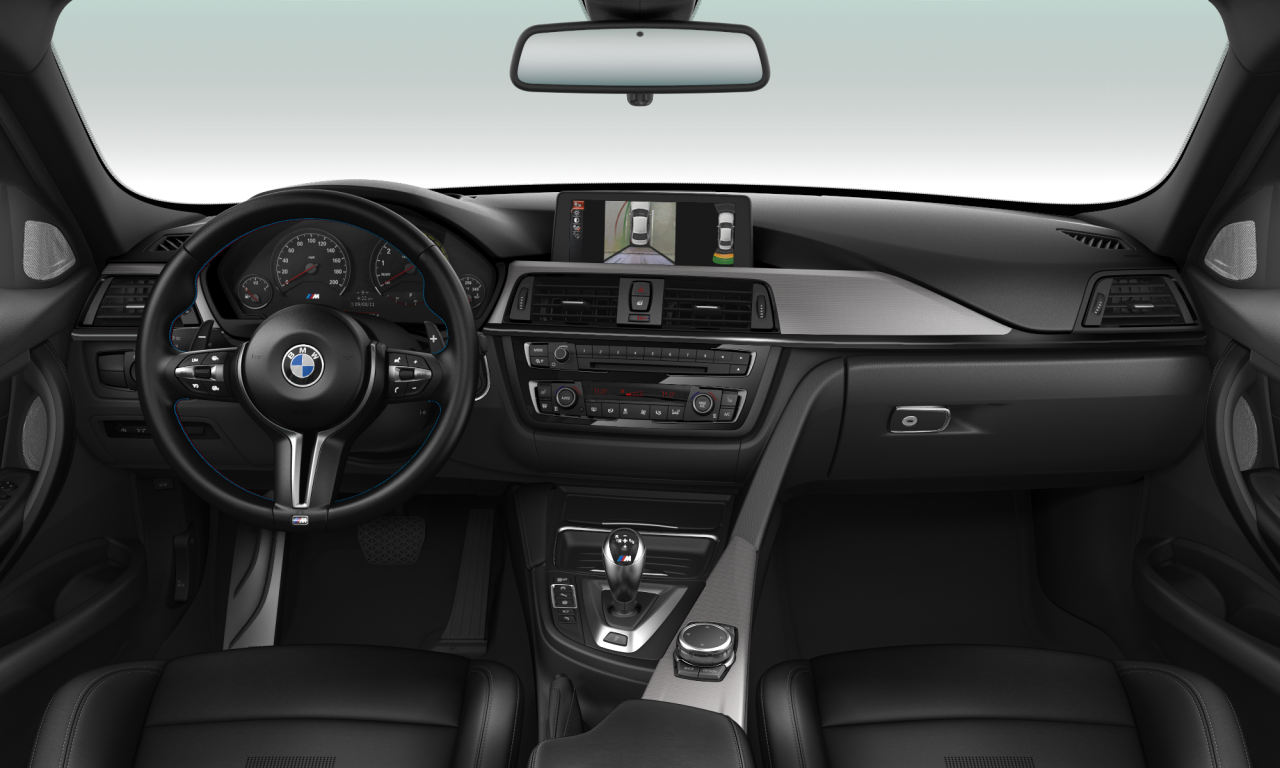 Interior of BMW M3 (F80), VIN WBS3C9C53FP803202