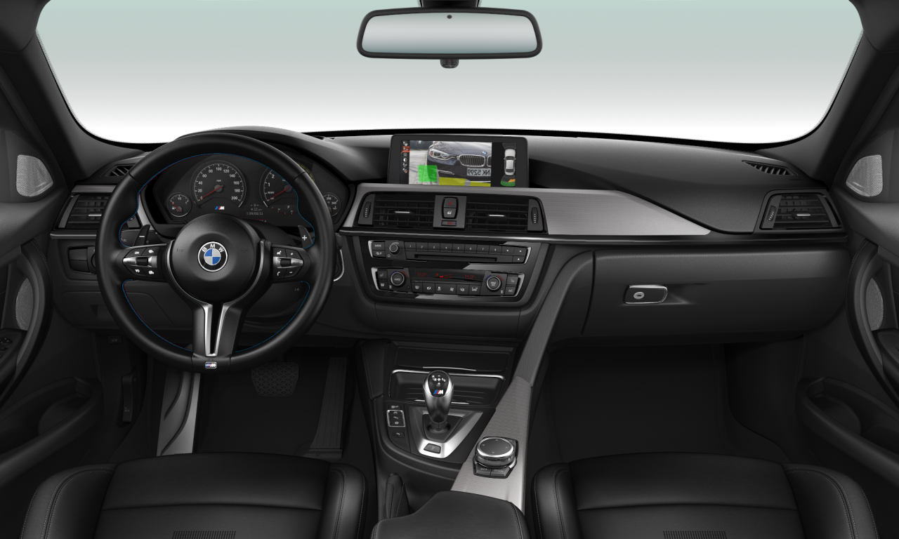 Interior of 2014 BMW M3 (F80), VIN WBS3C9C55FP803850