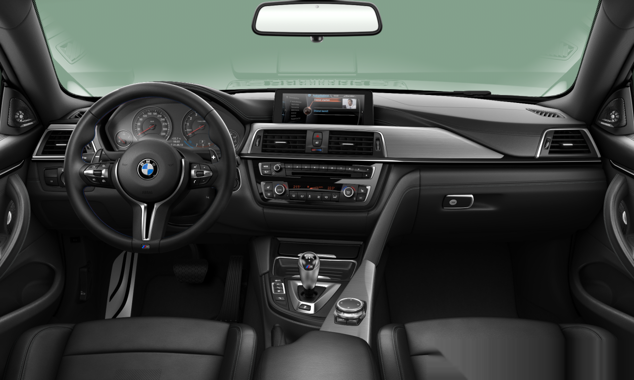 Interior of BMW M4 (F82), VIN WBS3R92030K345041