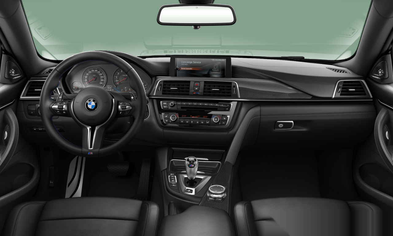 Interior of BMW M4 (F82), VIN WBS3R920X0K346395