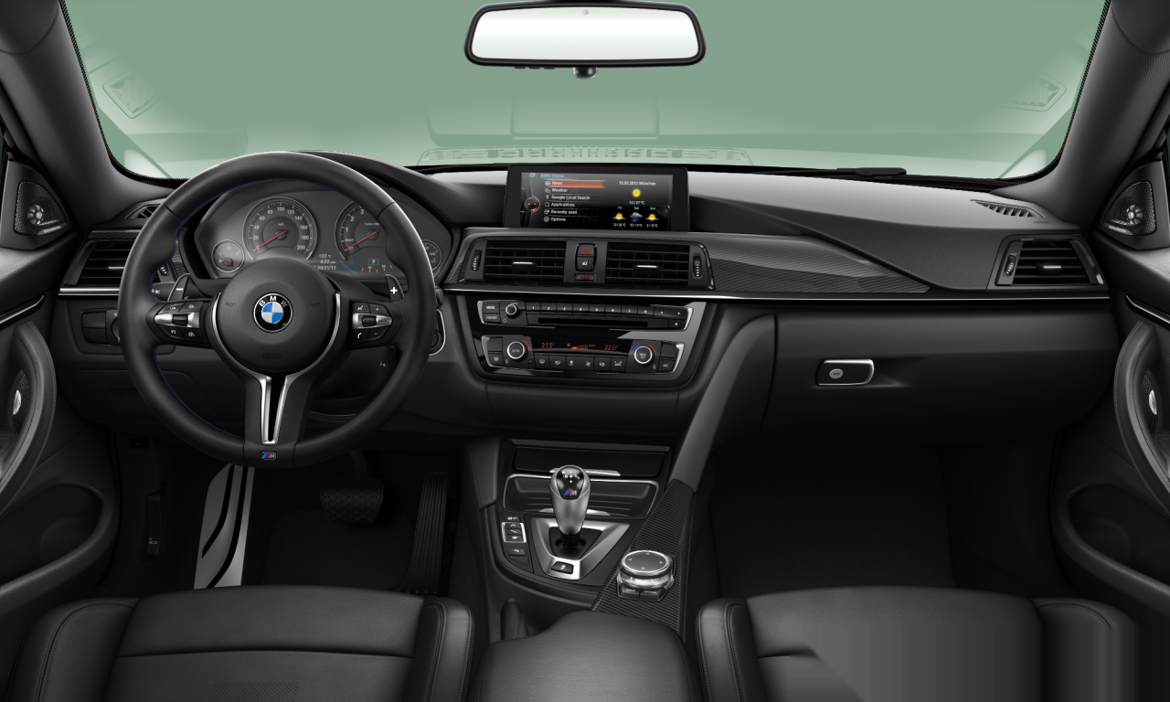 Interior of 2014 BMW M4 (F82), VIN WBS3R9C50FK331911