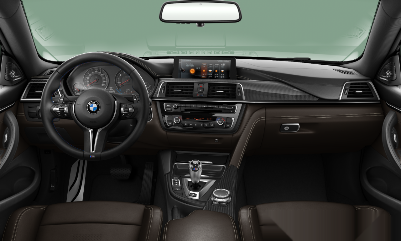 Interior of 2016 BMW M4 (F82), VIN WBS3R9C50HK709762