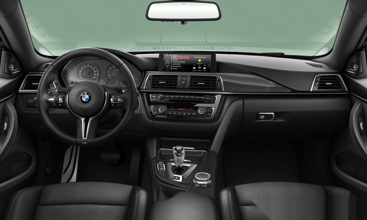 Interior of BMW M4 (F82), VIN WBS3R9C57GK338937