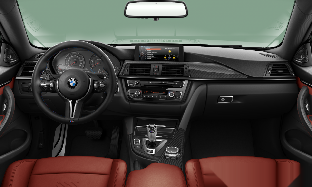 Interior of BMW M4 (F82), VIN WBS3R9C5XFK333715