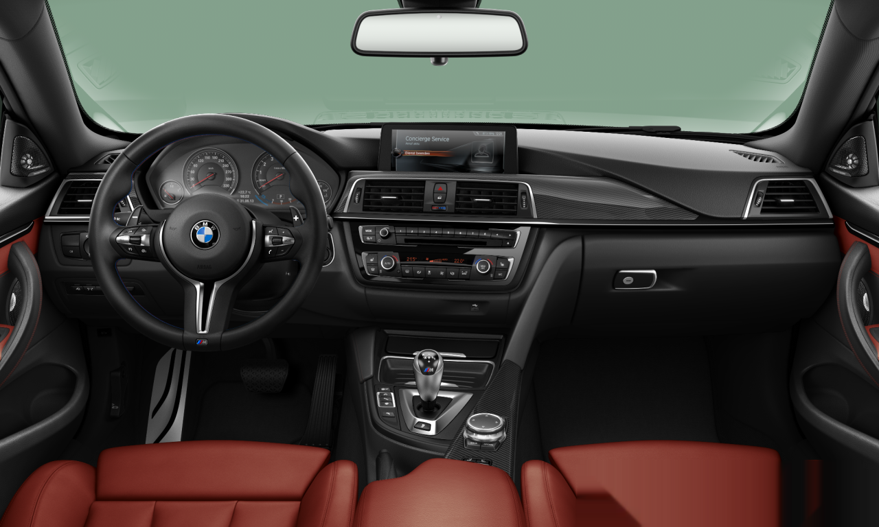 Interior of BMW M4 (F83), VIN WBS3U9C51HP970657